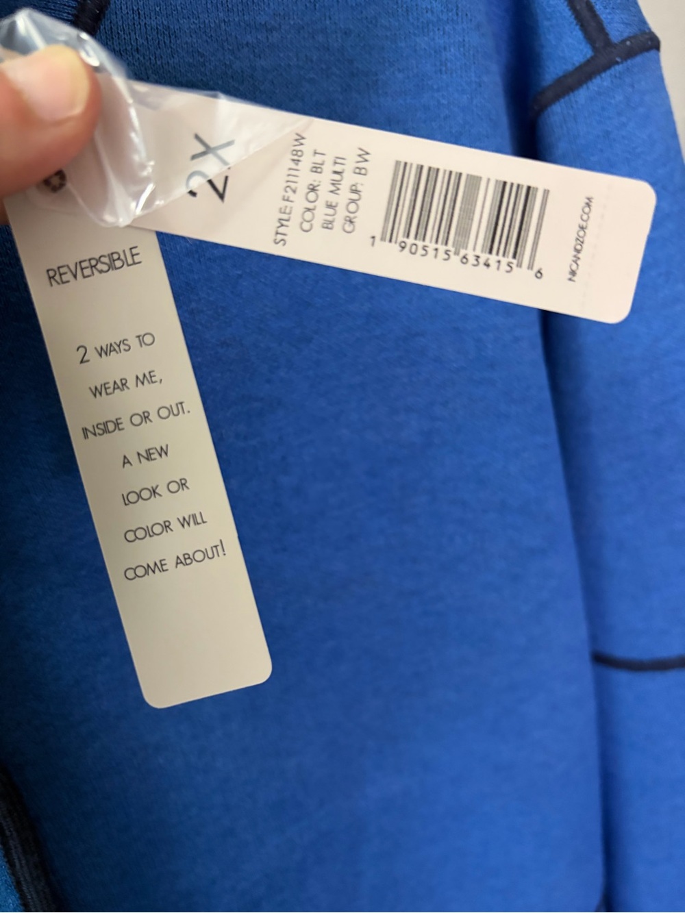 Plus Size Reversible Jacket - Picture 12 of 13
